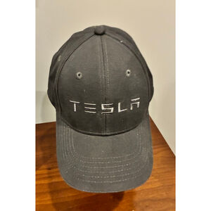 Tesla Gray & White Logo Baseball Cap One Size adult unisex